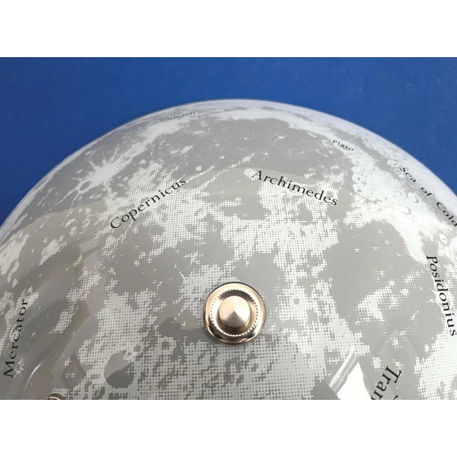 1960s 1960s Space Age Moon & Lander Flush Light For Sale - Image 5 of 18
