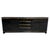 Black Lacquer and Brass Sideboard from Jean Claude Mahey, 1970s For Sale - Image 9 of 9