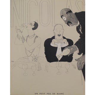 1930s Paul Iribe "Un Petit Peu de Blanc" Original French Art Deco Print For Sale