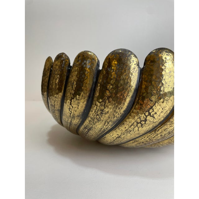 Italian Brass Bowl in the style of Egidio Casagrande, 1970s For Sale - Image 9 of 17