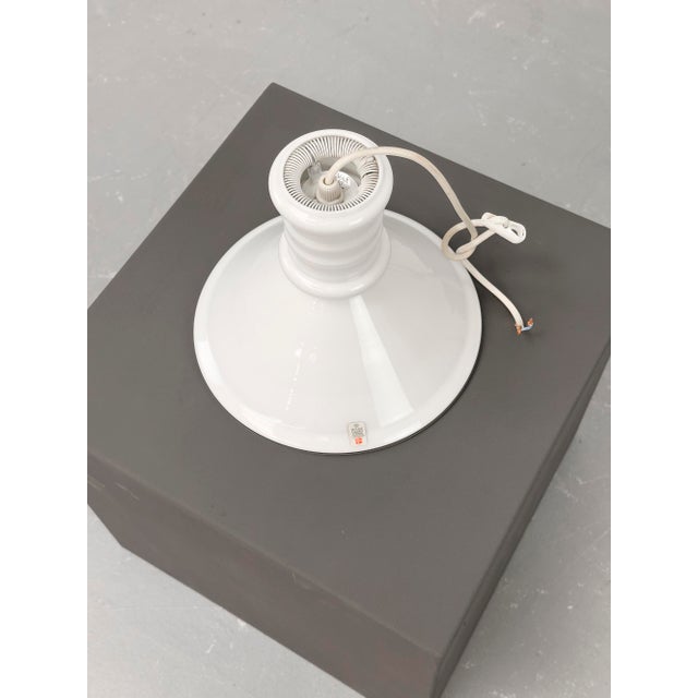 1980s Vintage Apothecary Pendant Lamps in Glass by Holmegaard, 1980s, Set of 2 For Sale - Image 5 of 12