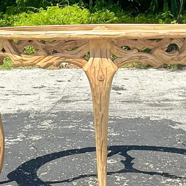 Mid 20th Century Vintage Regency Faux Bois Dining Table For Sale - Image 11 of 13