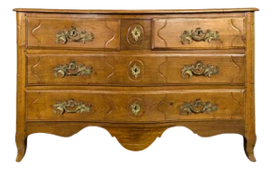 Louis XV Chest of Drawers in Light Oak