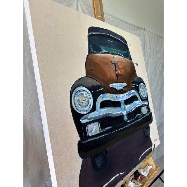 Farmhouse "Lucille" Original Modern Oil Painting, by Jennifer Hohlfelder For Sale - Image 3 of 11