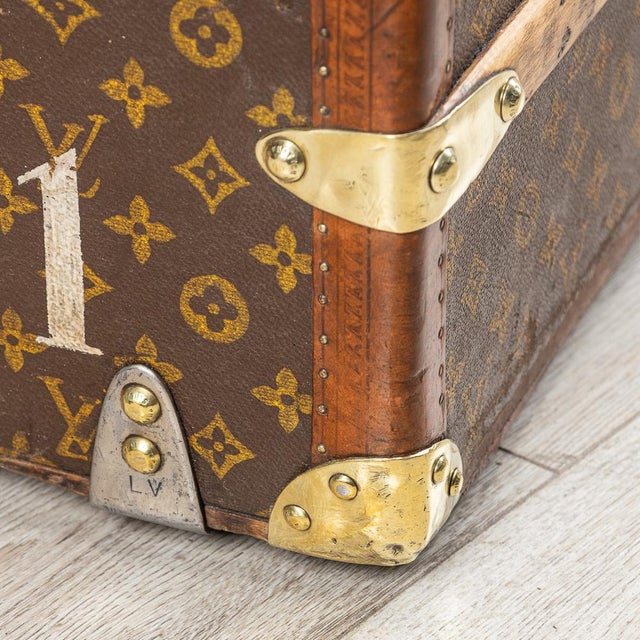 Brown Trunk from Louis Vuitton, France, 1930s For Sale - Image 8 of 18