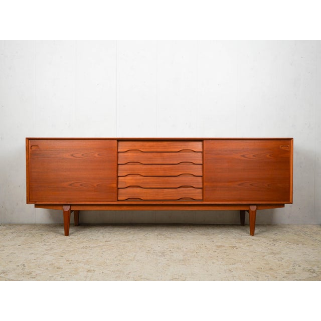 Mid-Century Danish Teak Sideboard by Henry Rosengren Hansen for Skovby, 1960s For Sale - Image 13 of 13