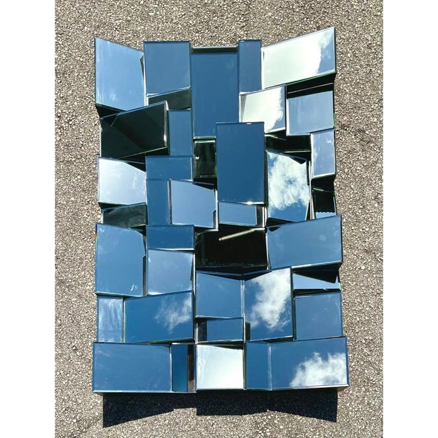 Late 20th Century Vintage “Slopes” Mirror After Neil Smalls For Sale - Image 5 of 12