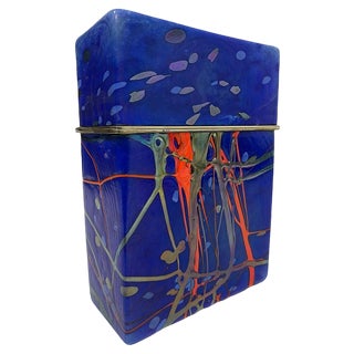 Art Glass Box by Jack Ink, 1980s For Sale