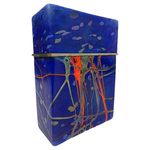 Art Glass Box by Jack Ink, 1980s For Sale
