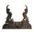 Italian Die-Cast Brass Andiron Set in Antique Brass Finish - a Pair For Sale