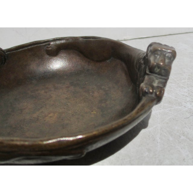Bronze Arts and Crafts Bronze Bowl For Sale - Image 8 of 9
