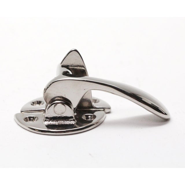 Modern Ice Box Chrome Plated Left Hand Cabinet Latch For Sale - Image 3 of 5