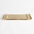 This pair of elongated cast aluminum trays is a beautiful way to display a styled vignette with books and vase or...