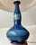 Blue Ceramic Table Lamp with Blue Spiral Glaze from Herman A. Kähler, 1920s For Sale - Image 8 of 10