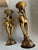 Vintage Gold Reindeer Candle Holders For Sale - Image 4 of 5