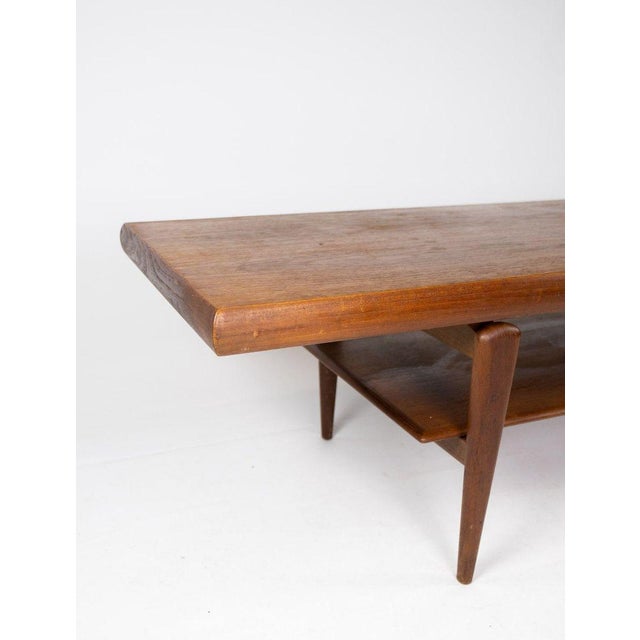 Danish Coffee Table in Teak, 1960s For Sale - Image 4 of 11