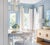 Matthew Izzo Home Britta Matte White Lacquer, Woven Cane, and Linen Upholstered Klismos Style Dining Chair For Sale - Image 9 of 10