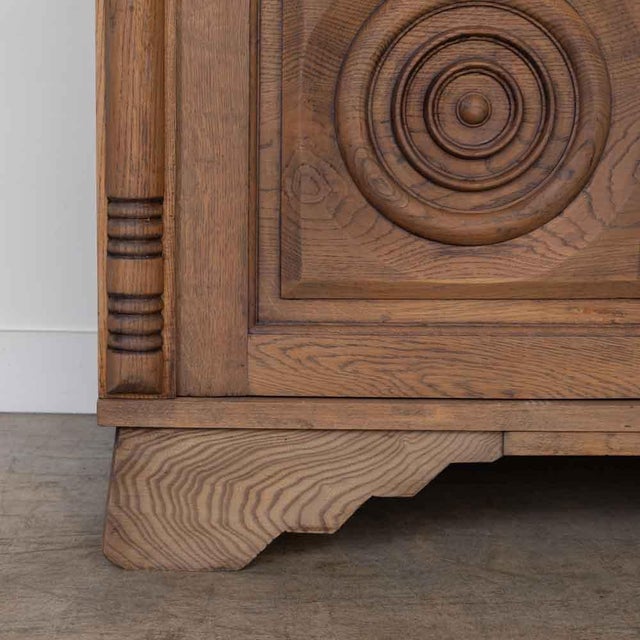 1940s French Carved Wood Cabinet by Charles Dudouyt, Attributed For Sale - Image 17 of 18