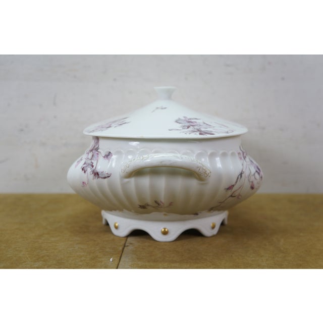 Haviland & Co. Mid 20th Century Haviland Limoges France Soup Serving Schleiger 1152-5 Torse Tureen 13" For Sale - Image 4 of 17