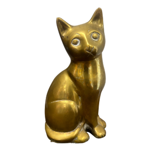 Vintage Brass Cat