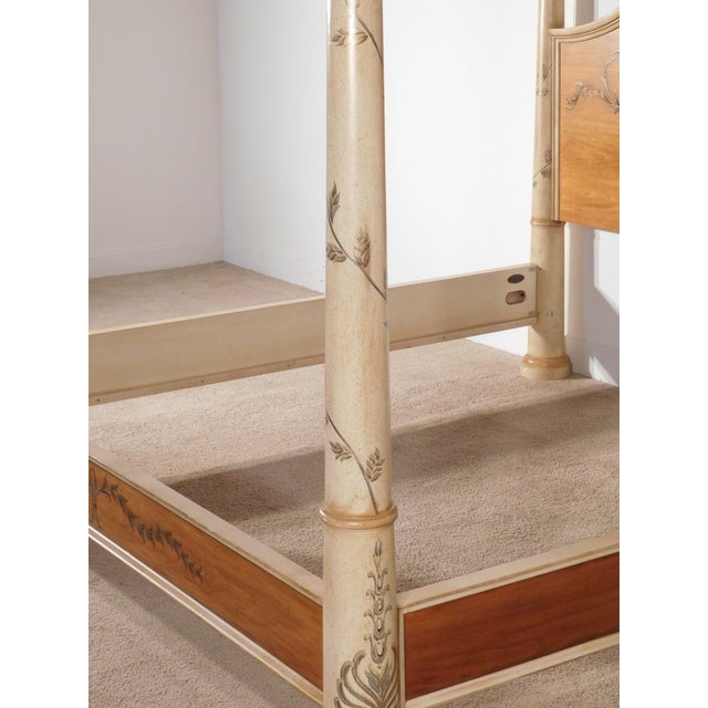 Massive Vintage 1990s Italian Venetian Painted Kingsize Bed by Copeland Ferguson For Sale - Image 16 of 17