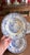Antique Staffordshire Blue Transfer "Corinthian" Pattern Soup Bowls, Set of Three, Circa 1820s–1840s A charming and...