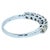 Contemporary Diamond Classic Stack Eternity Wedding Anniversary Band 18 Karat White Gold Ring, Size 6.5 For Sale - Image 3 of 8