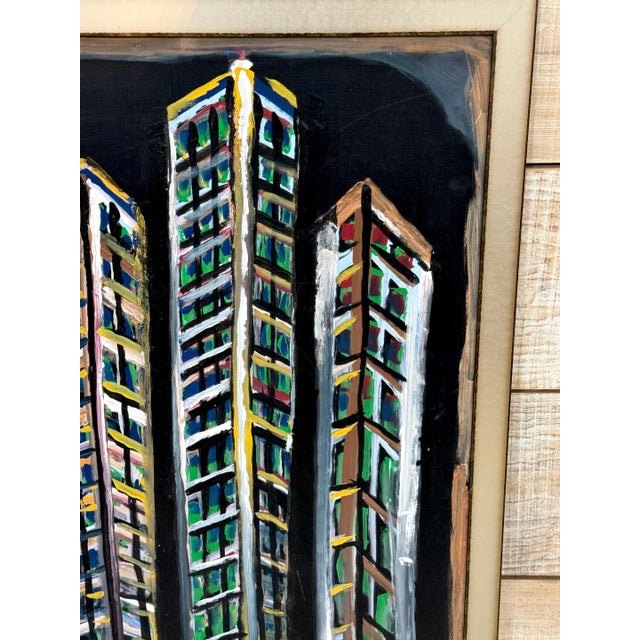 Jimmy Lee Sudduth, (1910–2007) “Untitled (Evening Cityscape, New Orleans)” For Sale - Image 16 of 18