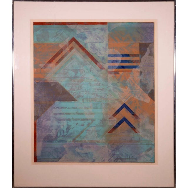 Robert Kelly Kalasa V Signed Modern Abstract Aquatint Etching 5/50 Framed 1985 For Sale - Image 11 of 11