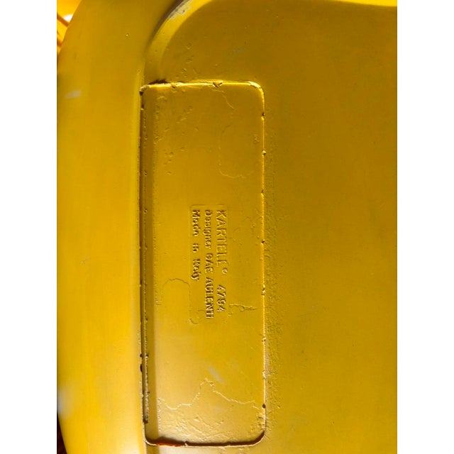 Kartell Yelllow Model 4794 Lounge Chairs by Gae Aulenti for Kartell, 1974, Set of 2 For Sale - Image 4 of 9