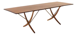 Model 304 Sabre Dining Table by Hans J. Wegner for Andreas Tuck, Denmark, 1950s