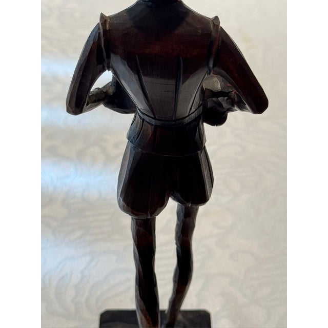 Wood 1960s Ouro Artesania Don Quixote Wood Figure For Sale - Image 7 of 11
