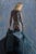 The Matador by Dave Seeley | Oil on Canvas on Board Woman with a patterned tattoo holding a cape. For Sale