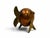 Vintage Mid-Century Mixed-Metal Copper & Brass Mechanical Fish Ashtray For Sale - Image 4 of 6