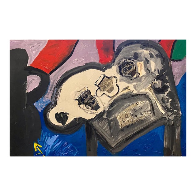 Sheila Elias, Oil Painting Photo Collage Assemblage Feminist Pop Art Miami Artist Sheila Elias, 1992 For Sale