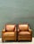 Vintage Nailhead Trim Leather Armchairs - Pair For Sale - Image 4 of 12