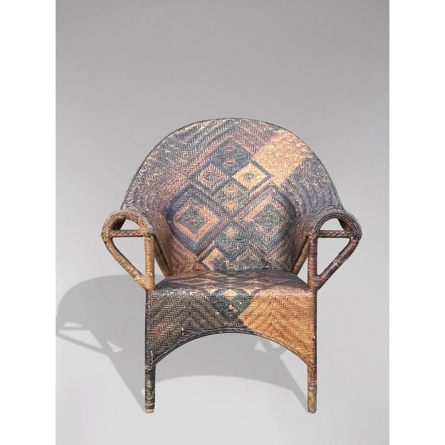 Arts & Crafts Wicker Armchair by Dryad, 1920 For Sale - Image 3 of 10