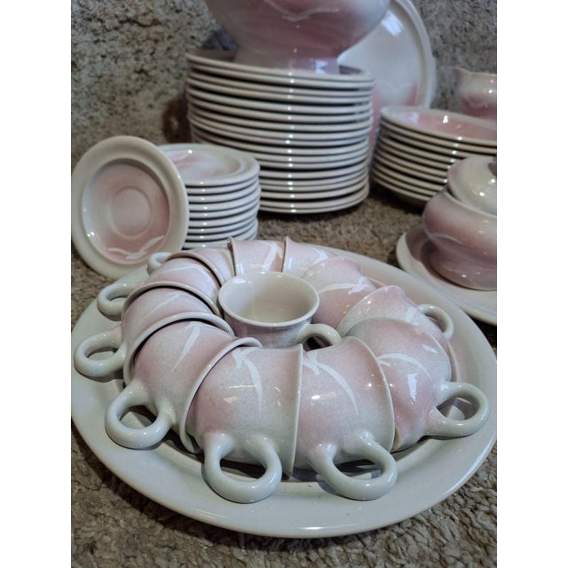 Vintage Earthenware Dinner Service, 1950s, Set of 63 For Sale - Image 4 of 10