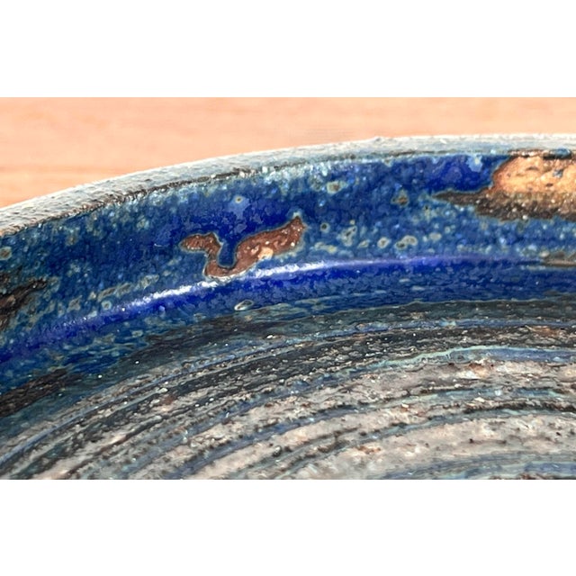 Ceramic Mid-Century Modern Danish Studio Pottery Bowl by Tue Poulsen for Tue Keramik, 1960s For Sale - Image 7 of 16