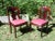 Red Antique Hand Carved Flame Mahogany American Empire Chairs 19th C. -A Pair For Sale - Image 8 of 12