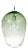 Zenith Pendant Light from the Fizz Collection in Emerald For Sale