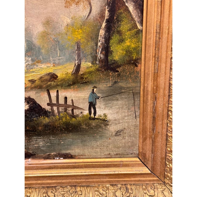 French 19th Century French Oil Painting For Sale - Image 3 of 8