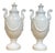 Pair Neoclassical Blanc de Chine Porcelain Urns, Attributed Nymphenburg, 20th C. For Sale