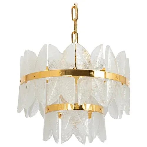 Gilt Brass & Crystal Glass Light Chandelier Corina, Kalmar, Austria, 1970s For Sale - Image 12 of 12