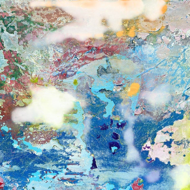 Modern Abstract Mixed Media Painting on Canvas by P. L. Bradbury For Sale - Image 4 of 5