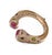 Art Deco Bochic “Capri” Vintage Ruby & Multi Gem Bangle Set In 18K Gold & Silver For Sale - Image 3 of 14