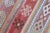 Cream 1980s Tribal Red Striped Cecim Kilim Rug For Sale - Image 8 of 8