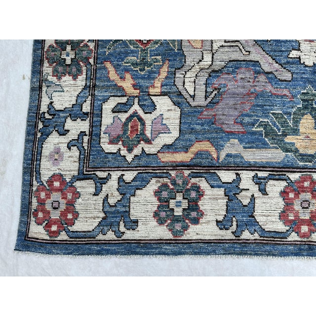 8' X 9'8" Sultanabad Mahal Design Rug For Sale - Image 4 of 7