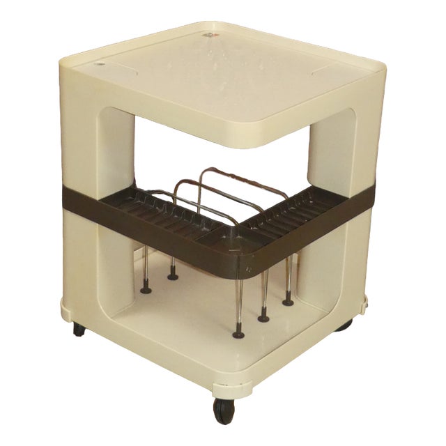 Flair Side Table in Plastic for Cassette Records, 1970s For Sale