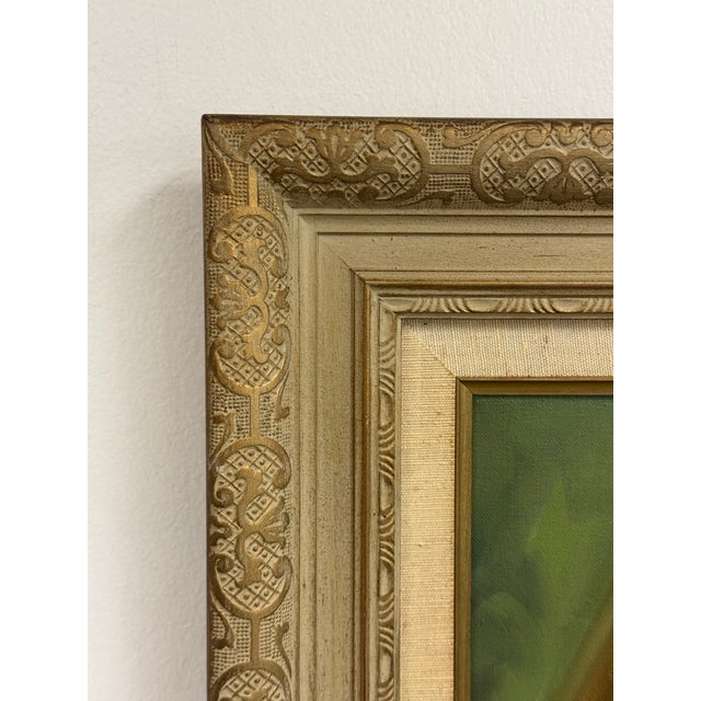 Late 20th Century J. Lamm Portrait Oil Painting, Framed For Sale - Image 5 of 12